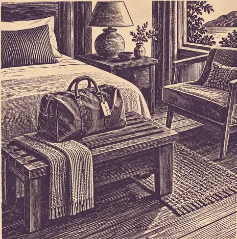Illustration of accommodation businesses equipment and workspace
